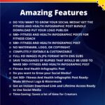 500+ Fitness and Health Infographic Post - Advanced Course for Fitness Coach - Image 4