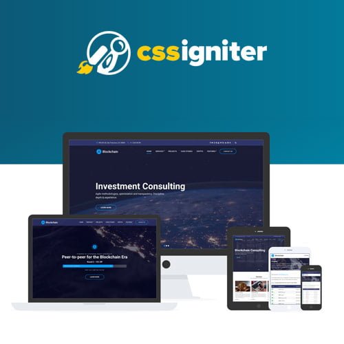 CSS-Igniter-Blockchain-WordPress-Theme.jpg CSS Igniter Blockchain WordPress Theme - Image 1