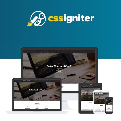 CSS-Igniter-Potenza-One-Page-WordPress-Theme.jpg CSS Igniter Potenza WordPress Theme - Image 1