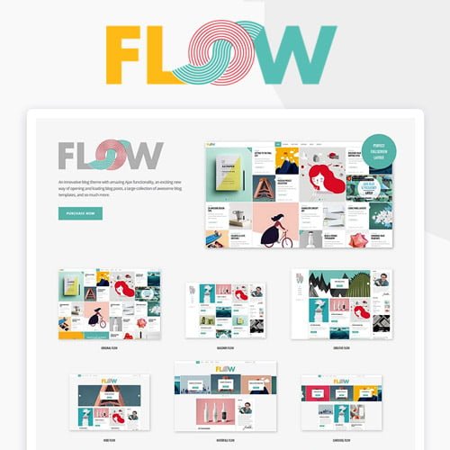 Flow-A-Fresh-Creative-Blog-Theme.jpg Flow - A Fresh Creative Blog Theme - Image 1