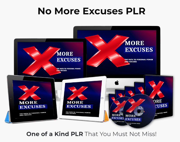 No More Excuses PLR